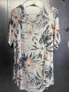 Lularoe Kurzarm High Low Blumenmuster Gr. XL - Bild 1 von 18