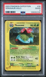 PSA 1 Venusaur Holo Raro 30/165 Expedición 2002 Pokemon WoTC E Lector PR - Imagen 1 de 2
