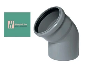 Valsir Bogen 30° dn 110 PP HT-Bogen Grau - Bild 1 von 5