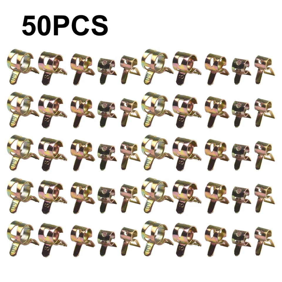 60Pcs 6 Sizes Auto Car Spring Clip Fuel Oil Water Hose Pipe Tube Clamp Fastener - Image 1 of 4