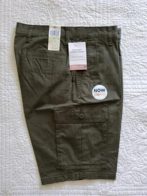 NUEVO Pantalones Cortos de Carga Dockers Para Hombre con Elastizado Verde Oscuro 30 32 36 44 Foto 1 de 4