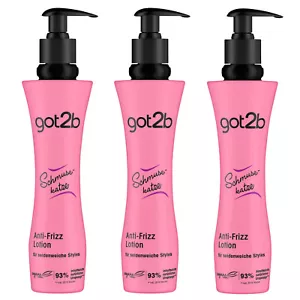 3x 200ml got2b Schmusekatze Anti - Frizz Lotion für seidenweiche Styles - Bild 1 von 3