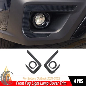 4X cubierta frontal con luz antiniebla de fibra de carbono para Subaru Outback 2021-2024 - Imagen 1 de 9