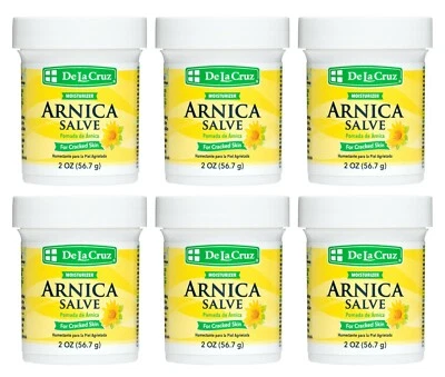DE LA CRUZ ARNICA SALVE FOR CRACKED SKIN, MADE IN USA (6 Jars)  Exp. 04/ 2029 - Image 1 of 4