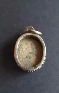 Relicario antique de plata de San Vicente Ferrer reliquia image pieuse - Picture 1 of 2