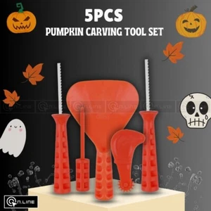 5 Stück Halloween KÜRBIS SCHNITZEN Kit WERKZEUGSET DIY Bastelwerkzeuge Kit Party Schaufel - Bild 1 von 4