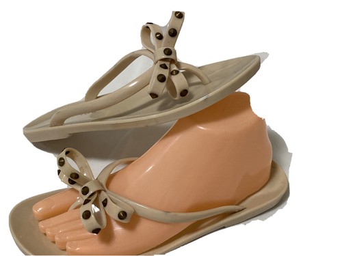 PUMA Rampage OPELLA sandali infradito donna infradito beige fiocco nastro taglia 7 M... PUM