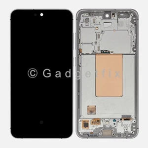 Pour Samsung Galaxy S24 FE GRIS OLED écran LCD tactile numériseur + cadre - Photo 1 sur 3