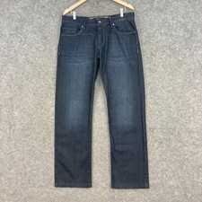 Esprit Jeans Mens W34 L32 Blue Mid Rise Denim Straight Leg Cotton 24621