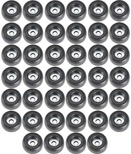 40 Gummifüße Ø 25 x 11 mm Stahleinlage Adam Hall 4900 Gerätefuß Möbelfüße Gummi - Bild 1 von 3