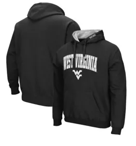 Men’s Colosseum Small West Virginia Mountaineers Pullover Black Hoodie NEW NWT - Picture 1 of 6