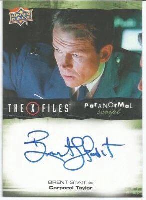 The X-Files UFOs & Aliens BRENT STAIT as Corporal Taylor A-BS Autograph #2 - Image 1 of 2