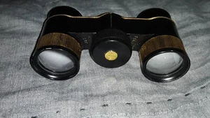 TASCO 3x Coated Opera Glasses Binoculars Compact Gold & Black With Black Case - Picture 1 of 5