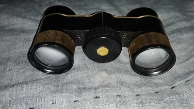 TASCO 3x Coated Opera Glasses Binoculars Compact Gold & Black With Black Case - Image 1 of 4