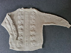 Handgearbeiteter Pullover, Grau, Gr. L (unisex), langer rmel