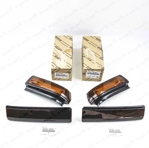 New Genuine Toyota AE86 TRUENO Turn Signal Lamp Lens & Headlight Eye Brow Set - Picture 1 of 17