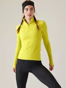 Cuello simulado ATLETA Flurry media cremallera nuevo con etiquetas - xl fibra óptica oscura #793447 - Imagen 1 de 7