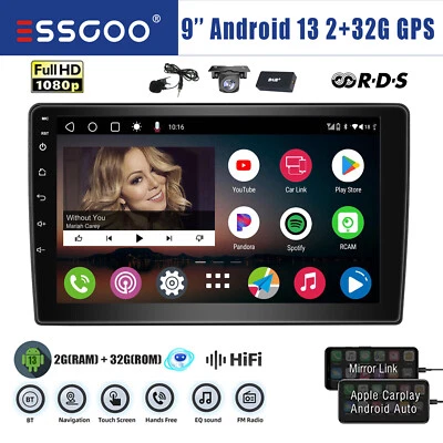 DAB+ Android 13 Autoradio Carplay Kam RDS MIK Navi Für Fiat Ducato Peugeot Boxer - Bild 1 von 4