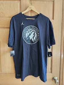 Nike Dri-Fit Navy Minnesota Timberwolves Jimmy Butler 23 T-Shirt Adult Size 2XL - Picture 1 of 6