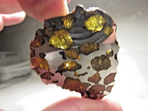 TOP ANGEBOT! WUNDERSCHÖNE KRISTALLE! UNGLAUBLICHER IMILAC PALLASIT METEORIT! 20.11 GMS - Bild 1 von 9