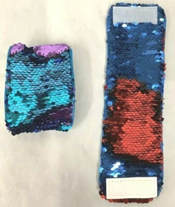 Cuff Bracelet & Reg Bracelet w/Reversible Sequins Set of 2 - Mermaid Pillow Co - Bild 1 von 4