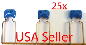 25x Condensador de Cerámica MURATA 0.1uF 50V X7R 10% (100nF, 104K) NUEVO, Vendedor de EE. UU. - Imagen 1 de 4