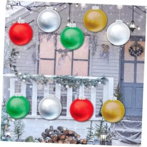Outdoor Christmas Decorations,Large Inflatable Christmas Balls,Inflatable 9 Pcs - Picture 1 of 6