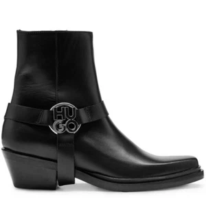 HUGO BOSS KODY STACKED-LOGO ANKLE BOOTS DAMEN STIEFELETTEN 50513527 - Bild 1 von 6