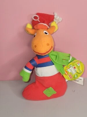 The Backyardigans Tyrone meia de pelúcia de Natal vintage com etiqueta - Imagem 1 de 4