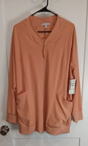 Zella All Day Women's Zip Up Jacket Coral NWT Size XL - Picture 1 of 5