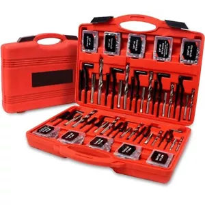 261PC Thread Repair Kit HSS Drill Helicoil Repair Kit SAE Metric 1/4" 5/16" 3/8 - Picture 1 of 8