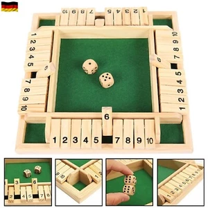 Würfelspiel Klappenspiel Brettspiel Gesellschaftsspiel für Shut the Box- - Bild 1 von 19