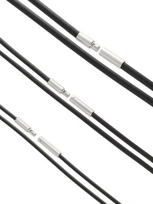 Lederband Kette mit Edelstahl Bajonettverschluss unisex - Bild 1 von 4