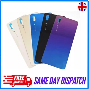Para Huawei P20 Trasero Batería Cubierta Cristal Repuesto Lente Adhesivo - Imagen 1 de 1