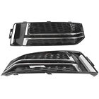 EMB 2pcs Front Bumper Lower Grille Black 8W0807681F Replacement Fit For A4 S4 B9