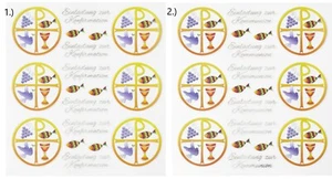 Sticker Stickerbogen Kommunion & Konfirmation Einladung Scrapbooking - Bild 1 von 3