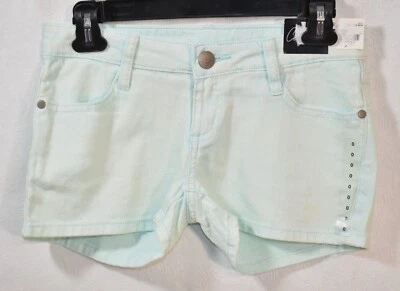 City Streets Shorts Turquoise  Jean Size 0 Junior's New - Image 1 of 4