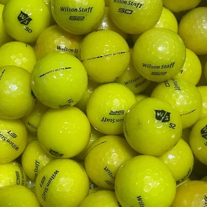 36 AAA Yellow Wilson Staff Fifty Elite Used Golf Balls 3A Value - Picture 1 of 5