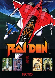 Raiden Tecmo Arcade Glossy Promo Ad Poster Unframed A0603 - Picture 1 of 6