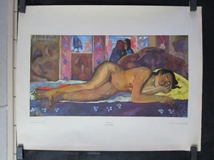 Vintage Paul GAUGUIN Nevermore NUDE POSTER PRINT 22x28 Frederick Fine Arts - Picture 1 of 6