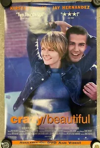 2001 MOVIE POSTER *CRAZY/BEAUTIFUL* 27X40" DUNST HERMANDEZ NM - Picture 1 of 3