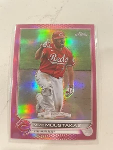 Mike Moustakas 2022 Topps Chrome Magenta Refractor #d /399 Reds #56 SP ROYALS - Picture 1 of 2
