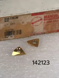 539- 132- 36 Grade M40 New Partial Package 8 Manchester United Carbide Inserts - Picture 1 of 6