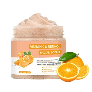 Vitamin C Face Scrub – Exfoliating Cleanser with Retinol for Women & Men - Picture 1 of 11