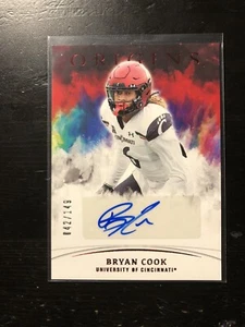 Color Match 2022 Chronicles Origins Bryan Cook Red Parallel AUTO /149 Card PWE - Picture 1 of 2