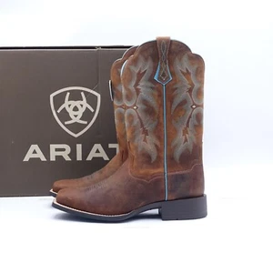 Size 11 Women's Ariat Tombstone Western Boots 10008017 Brown/Sassy Brown - Picture 1 of 11