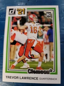 2021 PANINI CHRONICLES TREVOR LAWRENCE RC #16 DONRUSS DRAFT PICKS CLEMSON JAGS - Picture 1 of 2