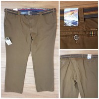 MEYER Oslo White Travel Trousers Pants 