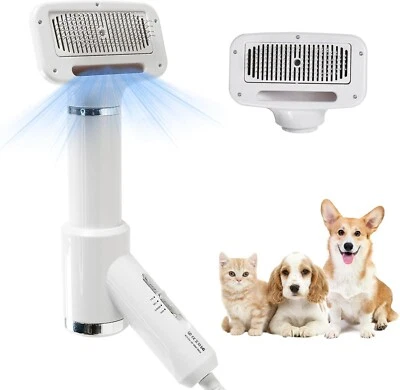 Dog Cat Hair Dryer 2-in-1 blow Portable Pet Grooming Hair Slicker Brush NEW - Image 1 of 4