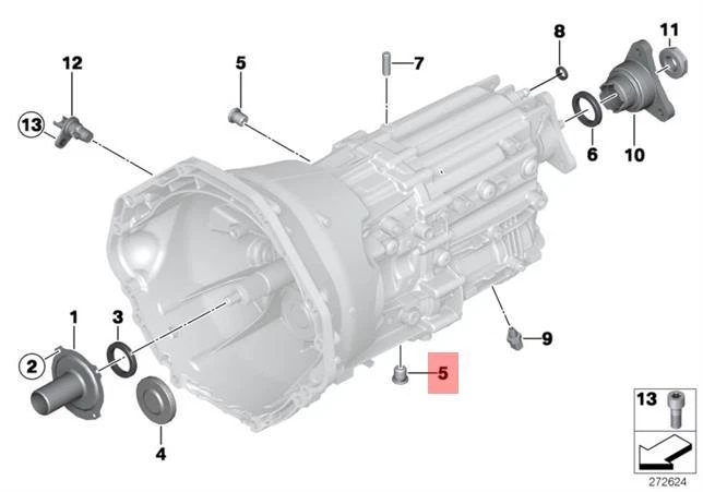 Anillo de sellado manual original BMW E46 E53 E60 tapón de drenaje x2 piezas OEM 23117531356 Foto 1 de 1